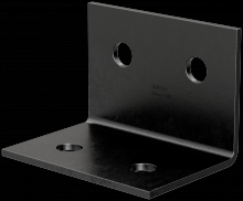 Simpson Strong-Tie HL46PC - HLPC 4-1/4 in. x 6 in. Black Powder-Coated Ornamental Heavy Angle