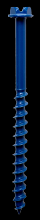 Simpson Strong-Tie TNT18234HC75 - Titen Turbo™ - 3/16 in. x 2-3/4 in. Hex-Head Concrete and Masonry Screw, Blue (75-Qty)