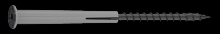 Simpson Strong-Tie SDPW19600-R50 - Strong-Drive® SDPW™ DEFLECTOR Screw - 0.195 in. x 6 in. T40, 6-Lobe, E-coat® (50-Qty)