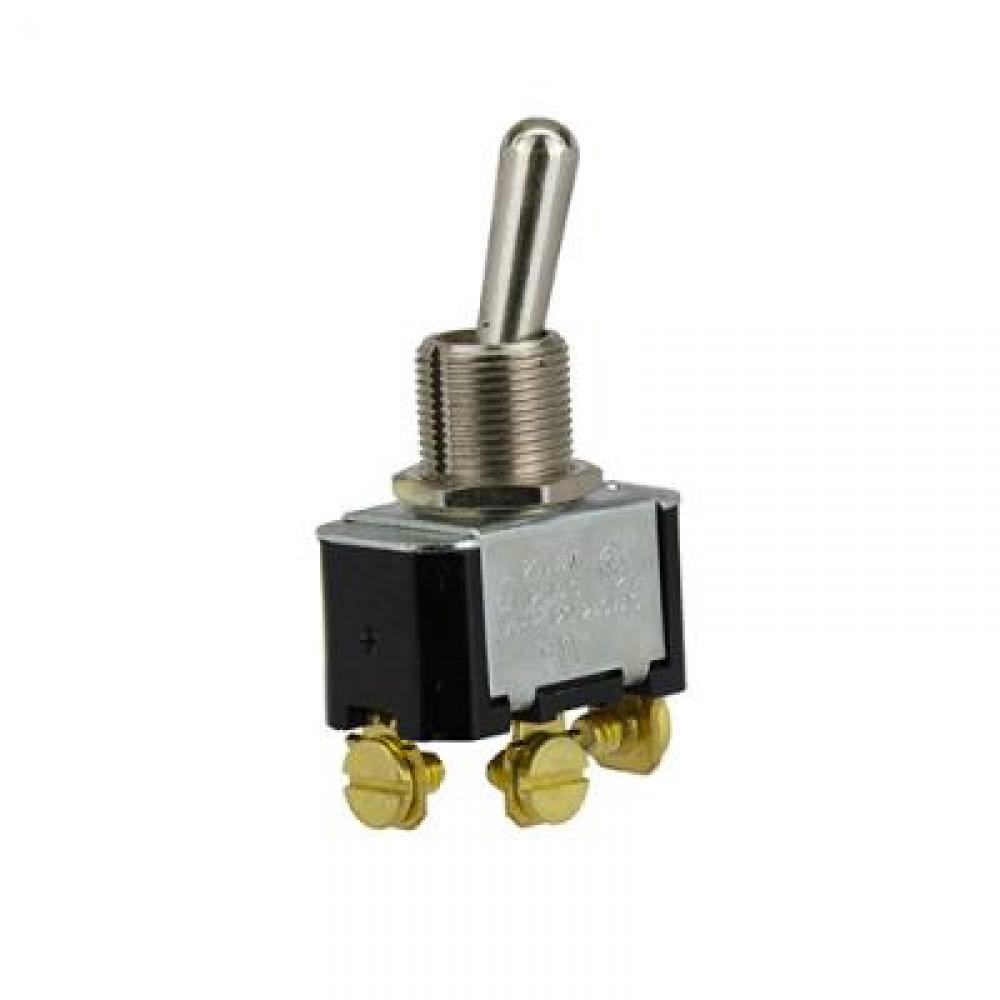 Switch Toggle On (On) Spdt Bat Toggle 6A<span class=' ItemWarning' style='display:block;'>Item is usually in stock, but we&#39;ll be in touch if there&#39;s a problem<br /></span>