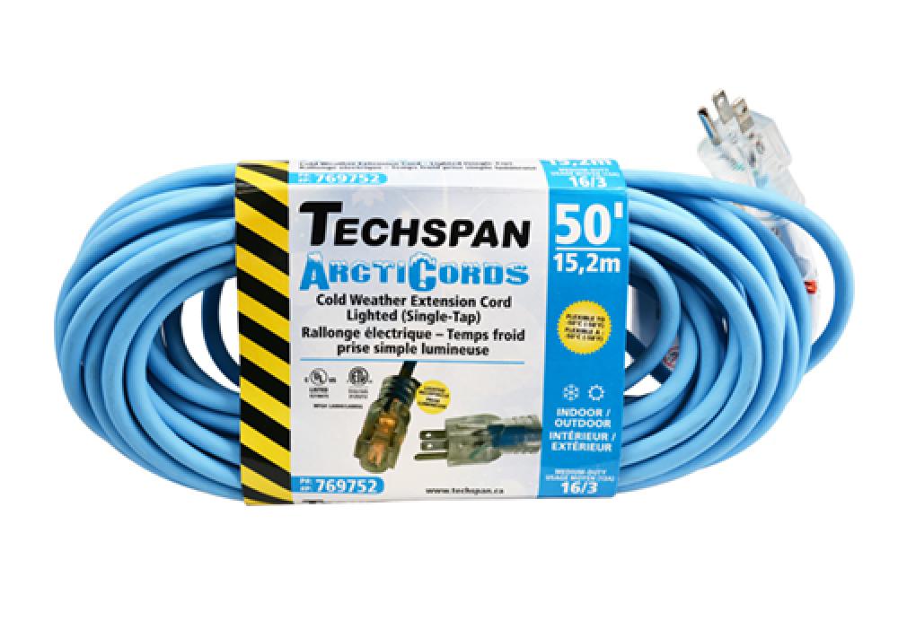 EXTENSION CORD COLD WTHR 1TAP BLUE 16/3 50FT<span class=' ItemWarning' style='display:block;'>Item is usually in stock, but we&#39;ll be in touch if there&#39;s a problem<br /></span>