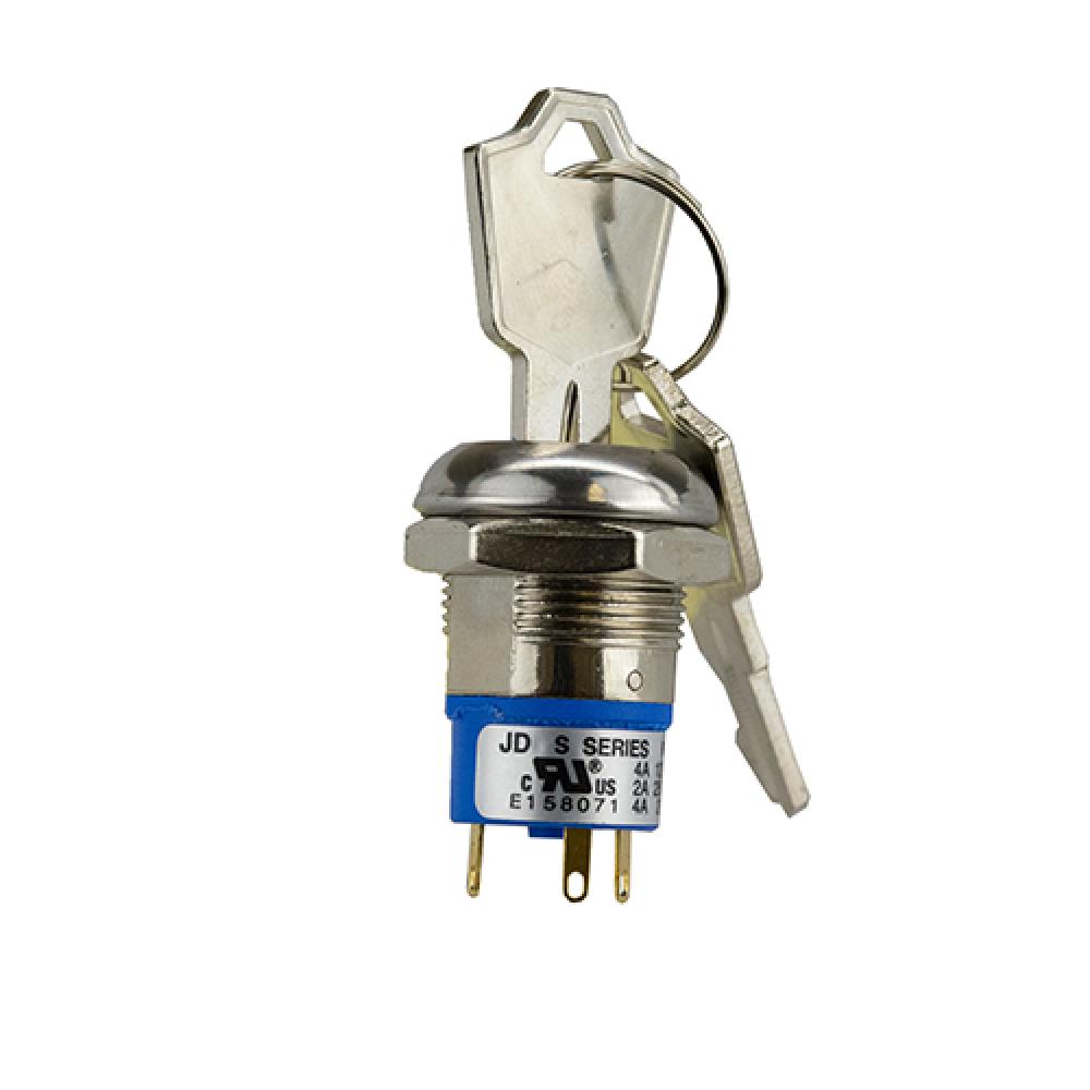 Switch Key Lock On On SPDT 90 Flat Key 4A 125Vac<span class=' ItemWarning' style='display:block;'>Item is usually in stock, but we&#39;ll be in touch if there&#39;s a problem<br /></span>