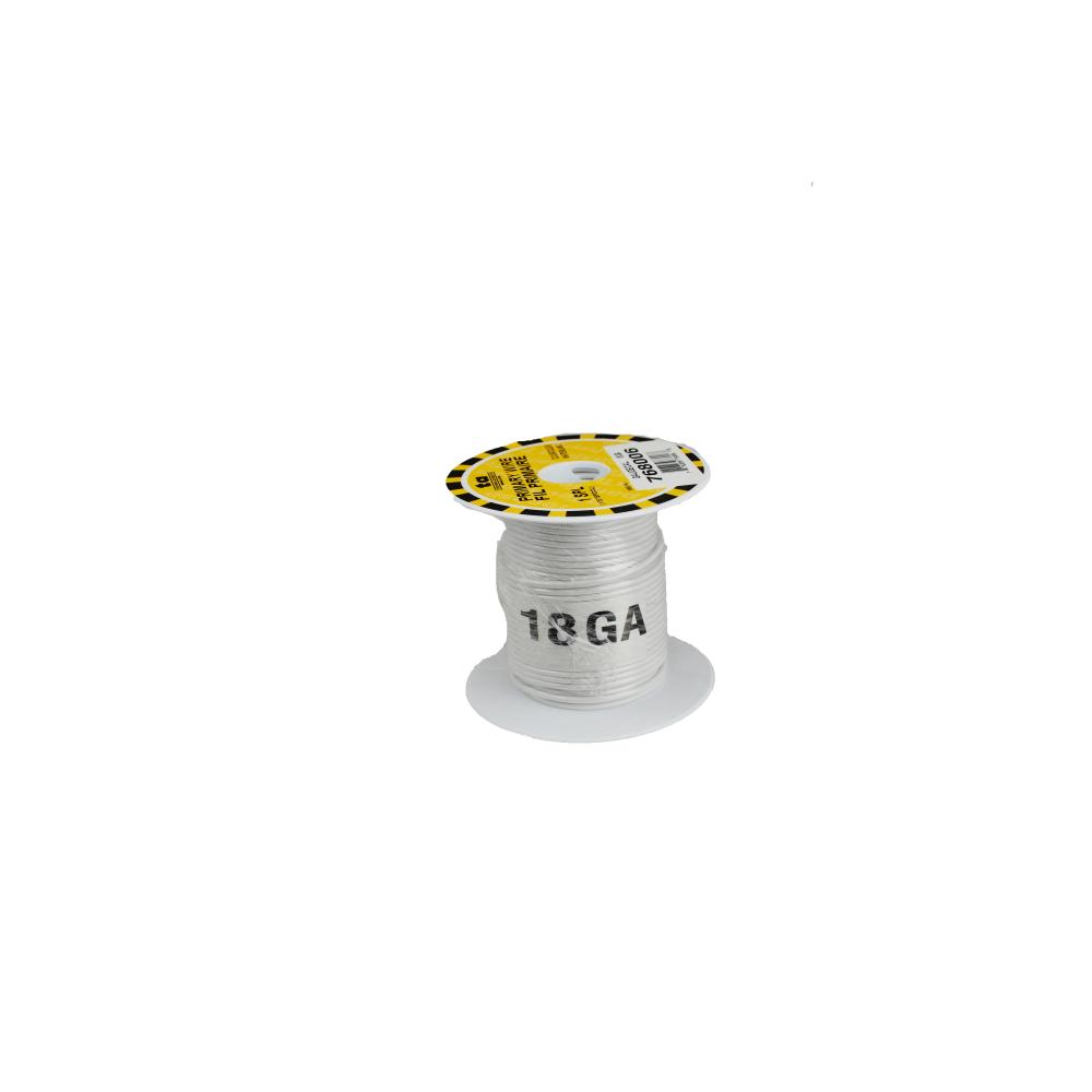 WIRE GPT 18GA WHITE 100FT<span class=' ItemWarning' style='display:block;'>Item is usually in stock, but we&#39;ll be in touch if there&#39;s a problem<br /></span>