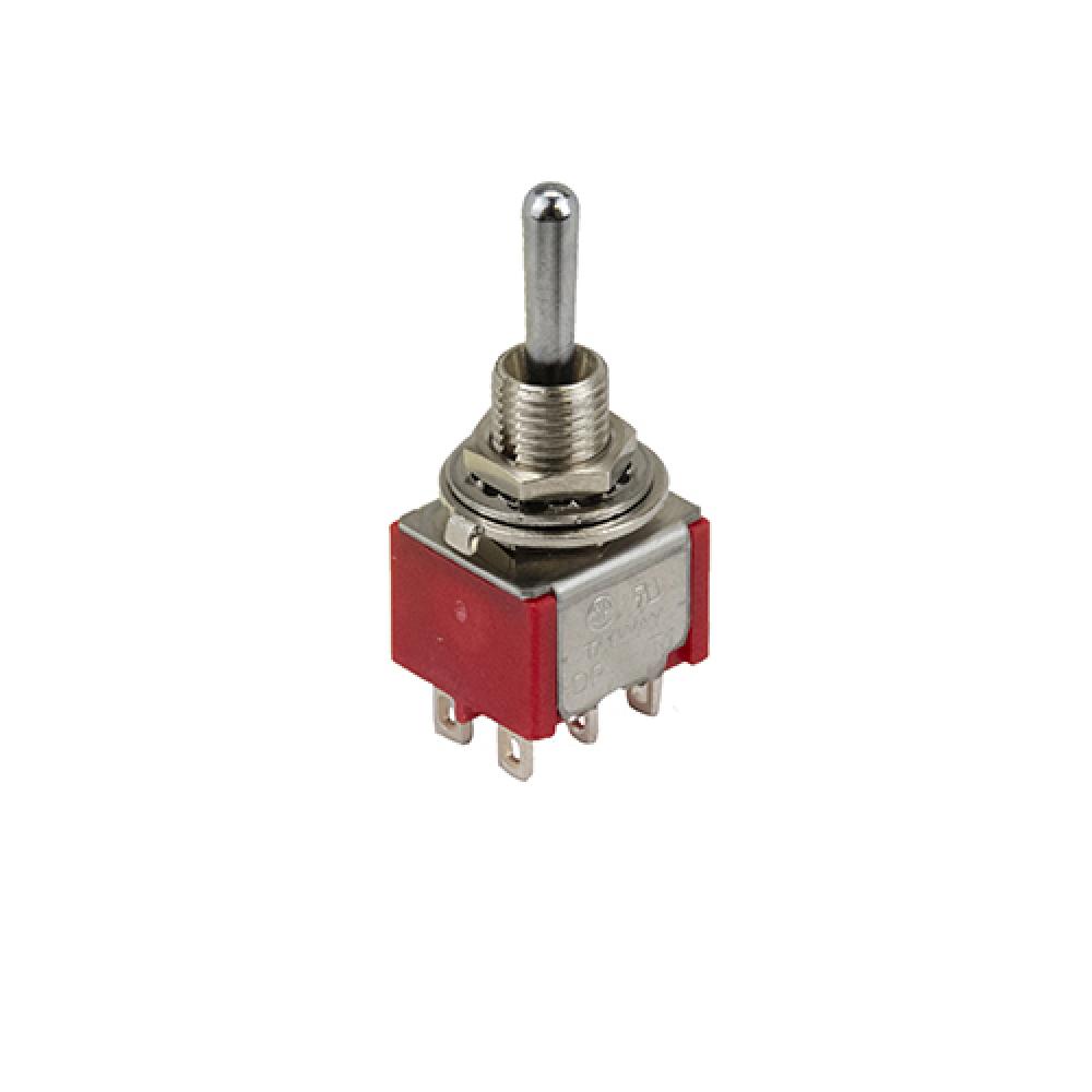 Switch Toggle On Off On Dpdt Bat 5A 125V<span class=' ItemWarning' style='display:block;'>Item is usually in stock, but we&#39;ll be in touch if there&#39;s a problem<br /></span>