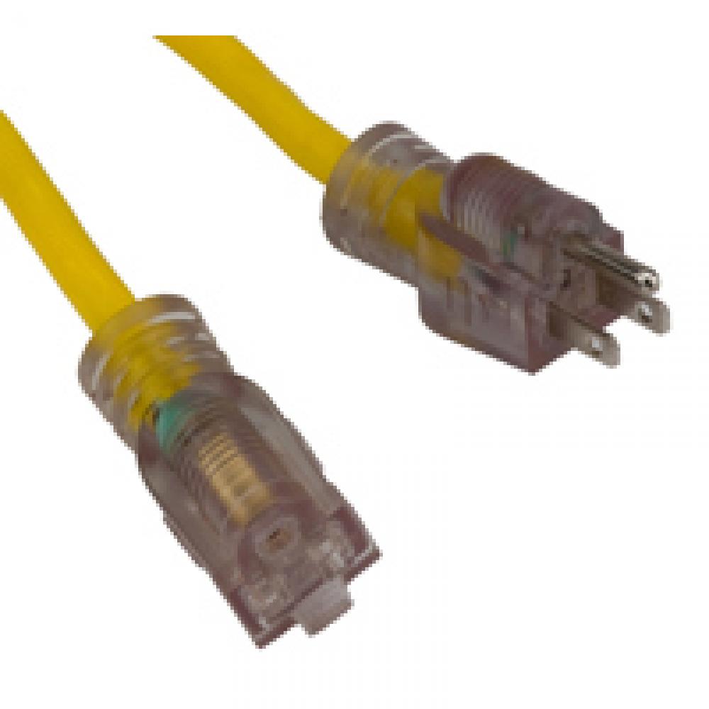 OFFER 76975725ft Cord-Single Tap-Lighted Ends-14/3 SJTW-15A-Yellow<span class=' ItemWarning' style='display:block;'>Item is usually in stock, but we&#39;ll be in touch if there&#39;s a problem<br /></span>