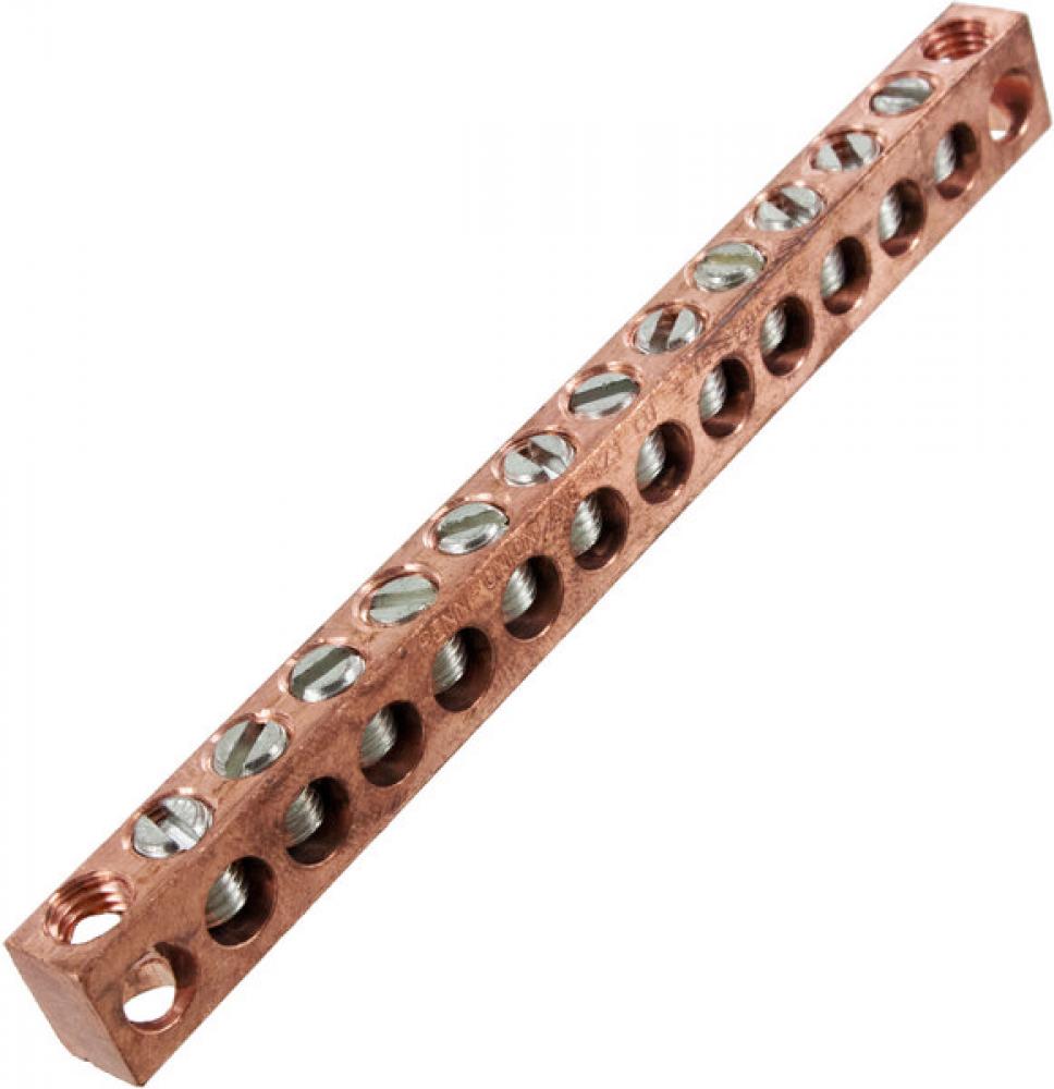 Copper Neutral bar, 14-4 awg Copper Only, 12 circuits<span class=' ItemWarning' style='display:block;'>Item is usually in stock, but we&#39;ll be in touch if there&#39;s a problem<br /></span>