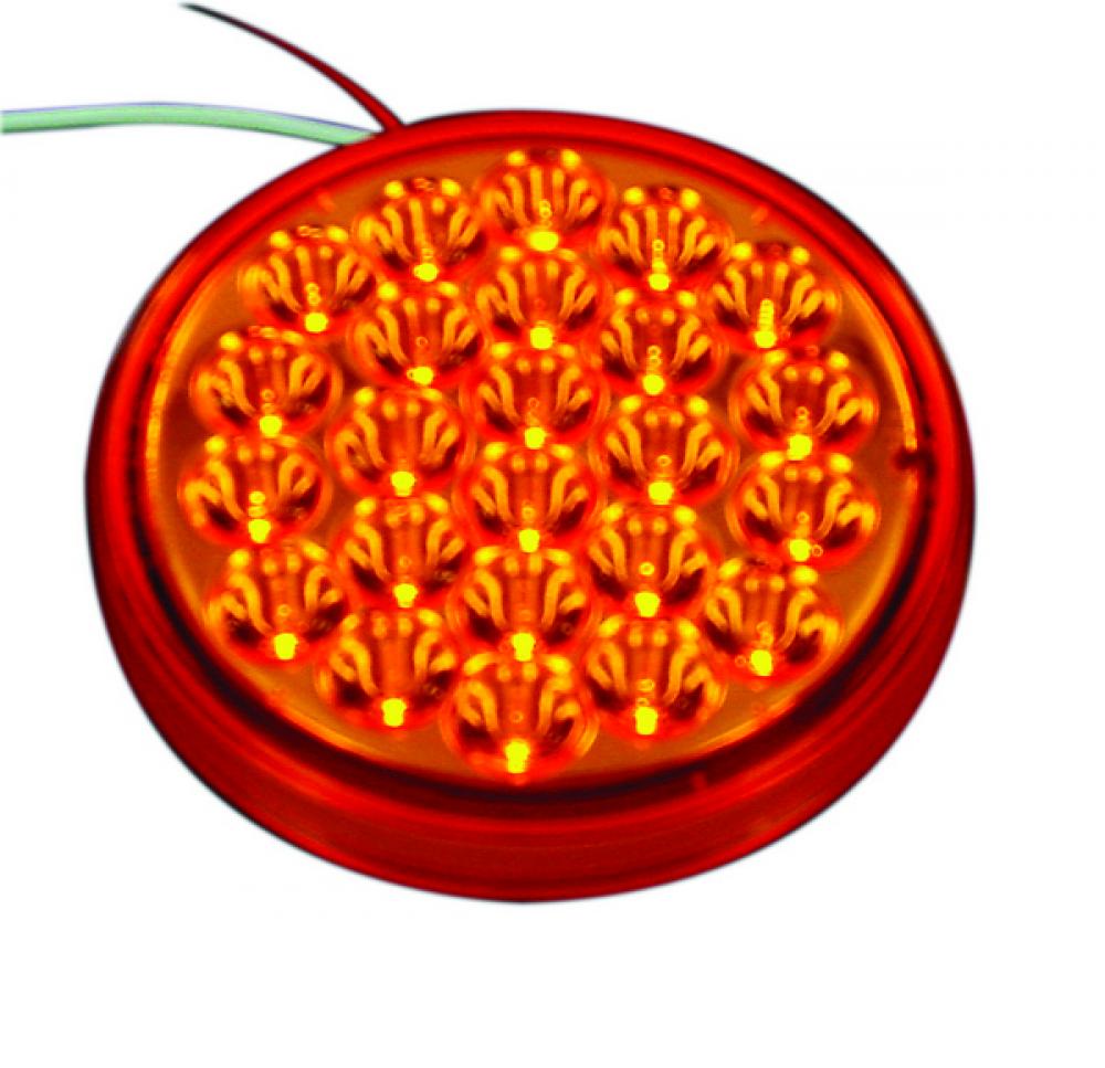 LED LMP STROBE 4Inch ROUND AMBER 24-DIODES QUAD FLASH<span class=' ItemWarning' style='display:block;'>Item is usually in stock, but we&#39;ll be in touch if there&#39;s a problem<br /></span>