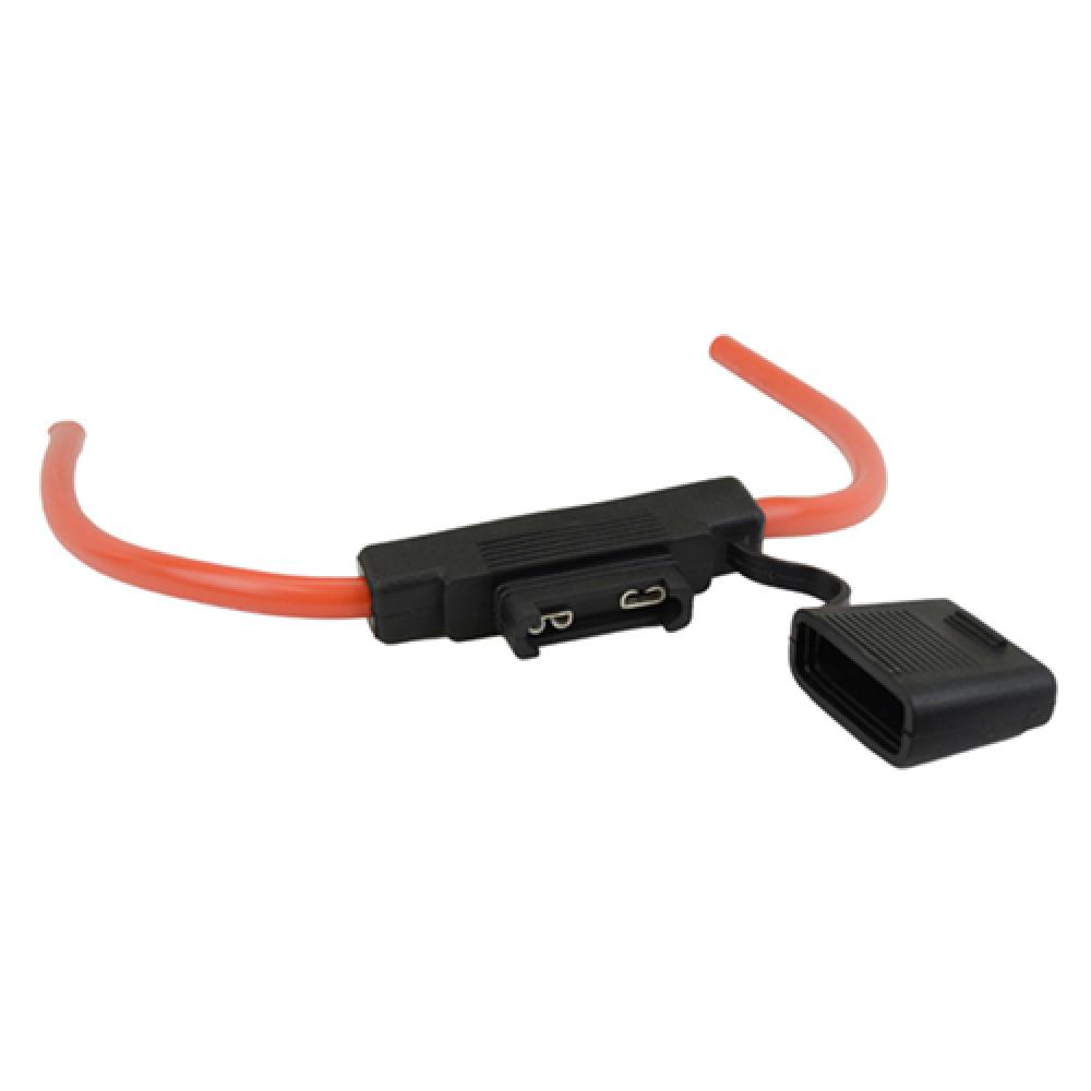 FUSE HOLDER INLINE 80VDC MAXI BLADE 6GA RED/BLACK C/W COVER<span class=' ItemWarning' style='display:block;'>Item is usually in stock, but we&#39;ll be in touch if there&#39;s a problem<br /></span>