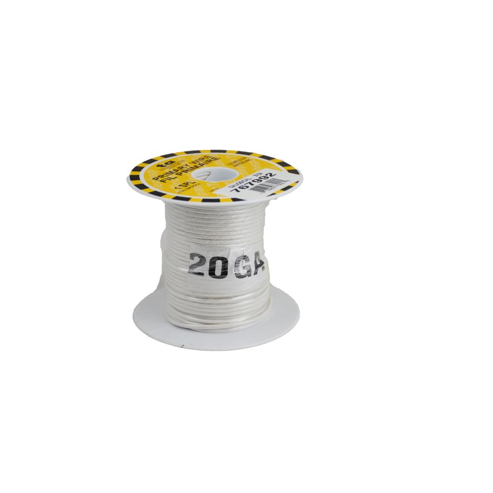 WIRE GPT 20GA WHITE 100FT<span class=' ItemWarning' style='display:block;'>Item is usually in stock, but we&#39;ll be in touch if there&#39;s a problem<br /></span>