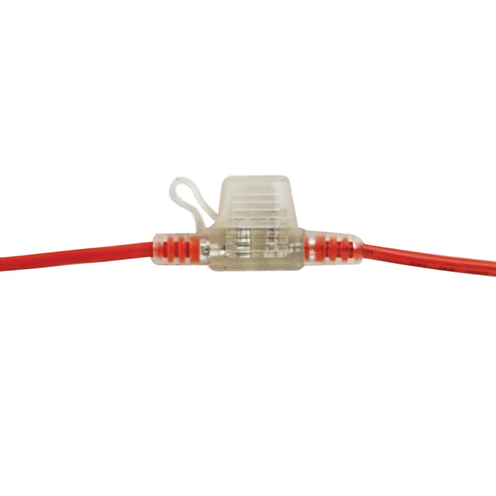 FUSE HOLDER INLINE MINI BLADE 12GA RED/CLEAR C/W COVER<span class=' ItemWarning' style='display:block;'>Item is usually in stock, but we&#39;ll be in touch if there&#39;s a problem<br /></span>