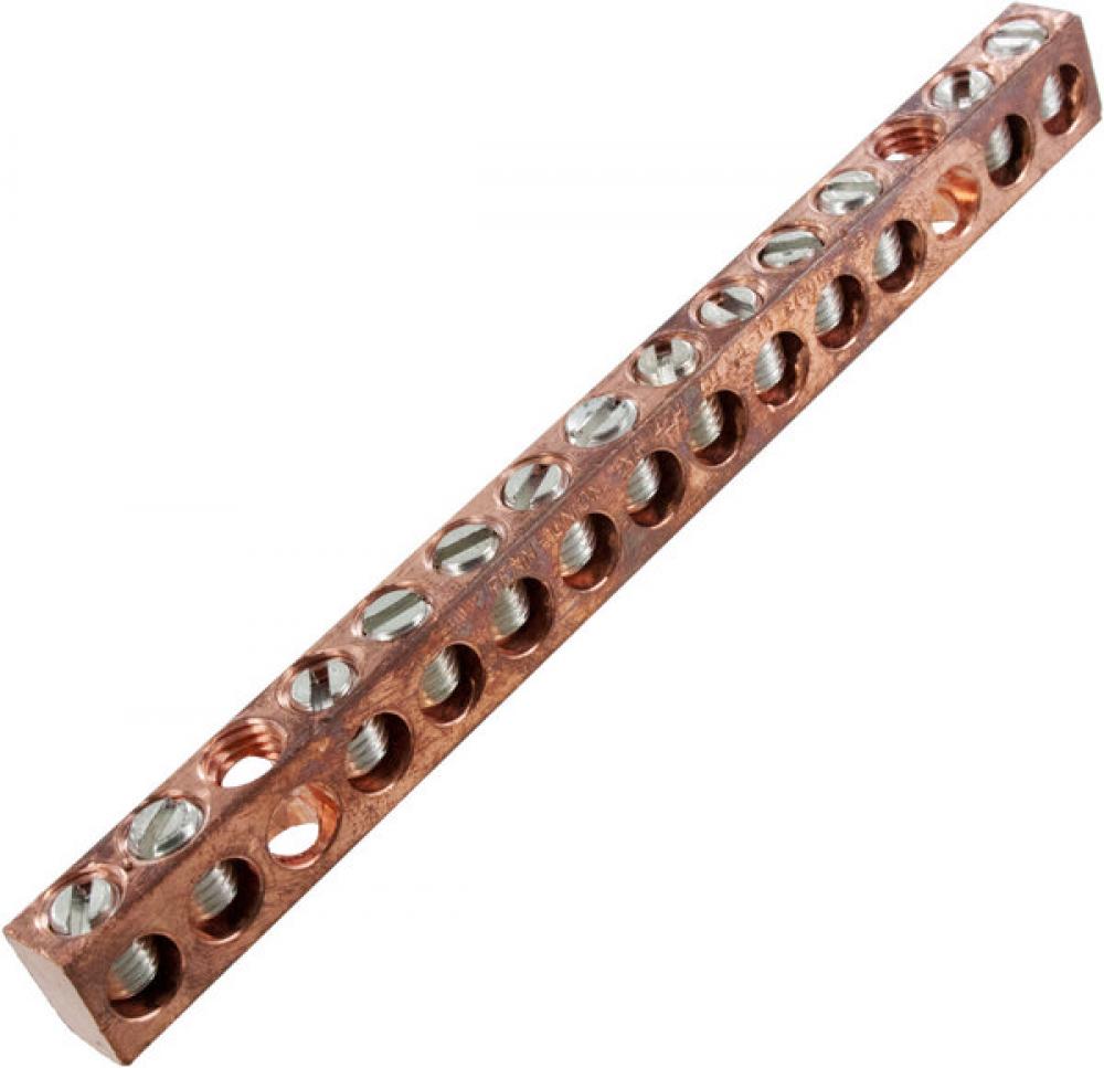 Copper Neutral bar, 14-4 awg Copper Only, 13 circuits<span class=' ItemWarning' style='display:block;'>Item is usually in stock, but we&#39;ll be in touch if there&#39;s a problem<br /></span>