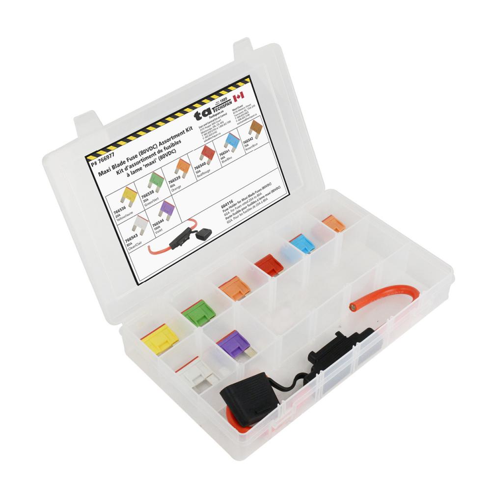 9PC 80VDC Maxi Blade Fuse Assortment Kit - (Mini Flip Kit Series)<span class=' ItemWarning' style='display:block;'>Item is usually in stock, but we&#39;ll be in touch if there&#39;s a problem<br /></span>