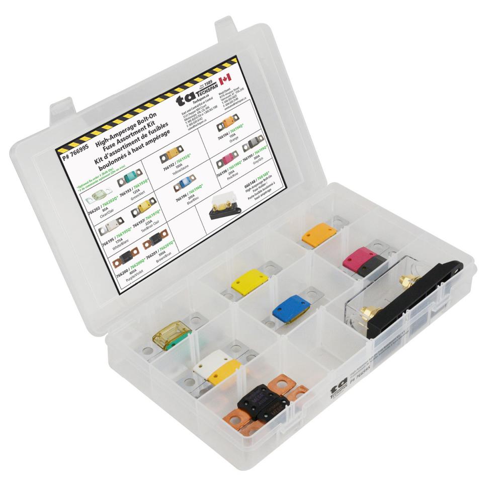 12PC Bolt-On Fuse (High-Amp) Assortment Kit - (Mini Flip Kit Series)<span class=' ItemWarning' style='display:block;'>Item is usually in stock, but we&#39;ll be in touch if there&#39;s a problem<br /></span>