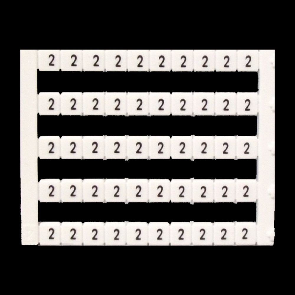 Marker 5 x 5 mm White, Printed 2, 500pcs<span class=' ItemWarning' style='display:block;'>Item is usually in stock, but we&#39;ll be in touch if there&#39;s a problem<br /></span>