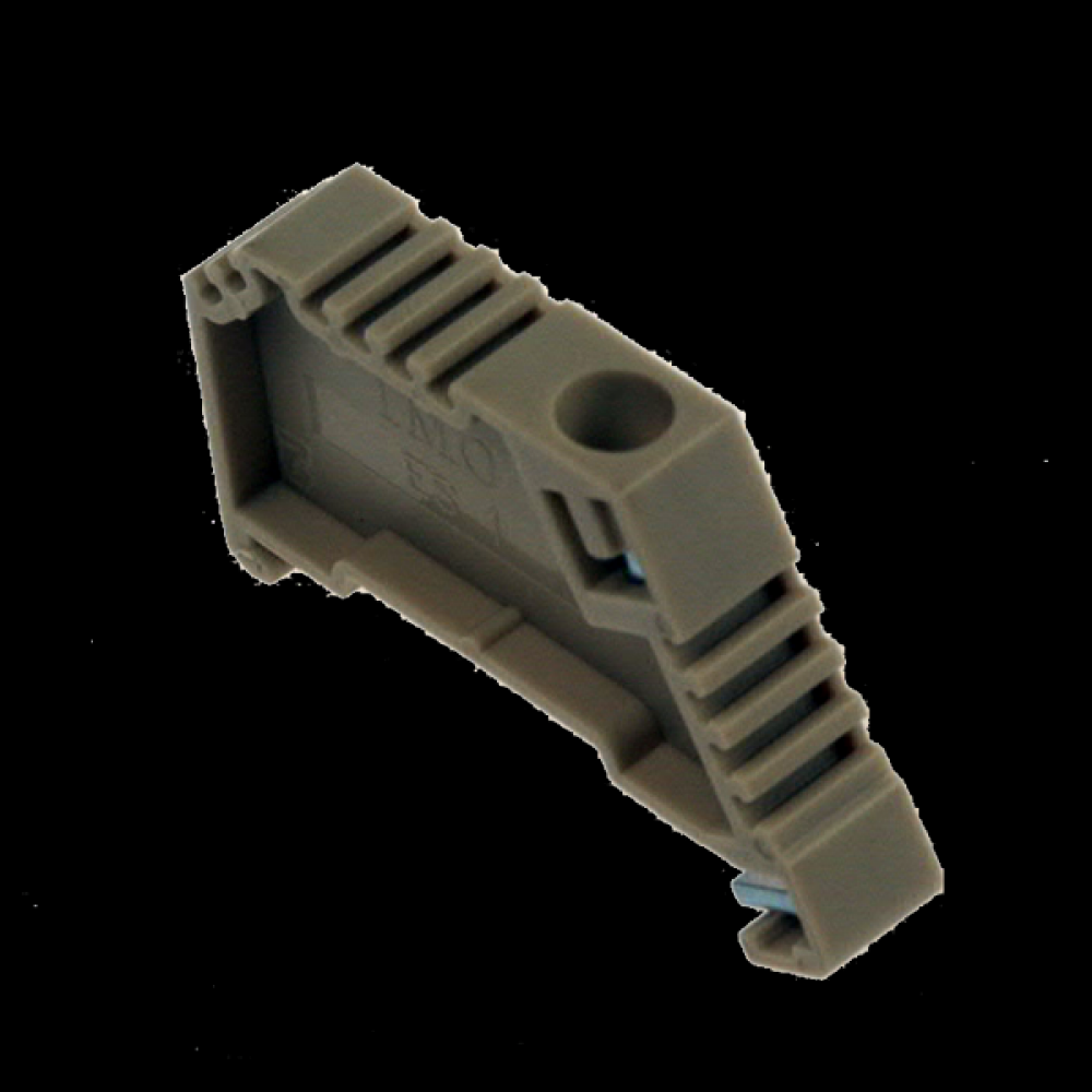 SCREW CLAMP END STOP FOR TOP HAT<span class=' ItemWarning' style='display:block;'>Item is usually in stock, but we&#39;ll be in touch if there&#39;s a problem<br /></span>