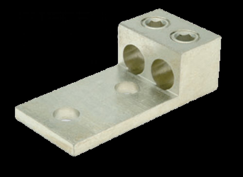 ALUM MECH LUG 2-600 2CON 2HOLE<span class=' ItemWarning' style='display:block;'>Item is usually in stock, but we&#39;ll be in touch if there&#39;s a problem<br /></span>