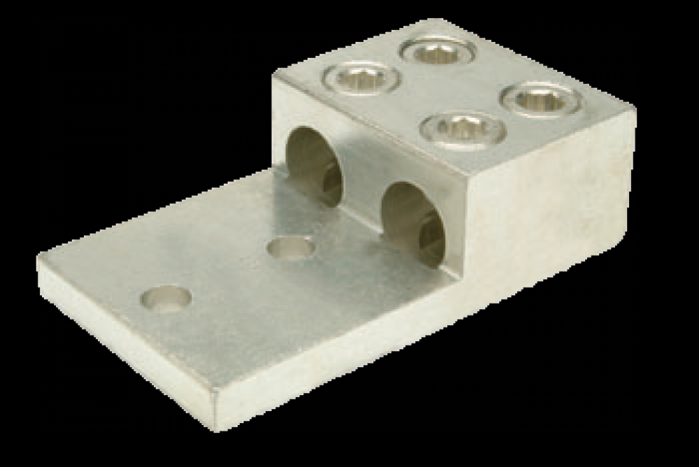 ALUM MECH LUG 300-800 2CON 2HOLE<span class=' ItemWarning' style='display:block;'>Item is usually in stock, but we&#39;ll be in touch if there&#39;s a problem<br /></span>
