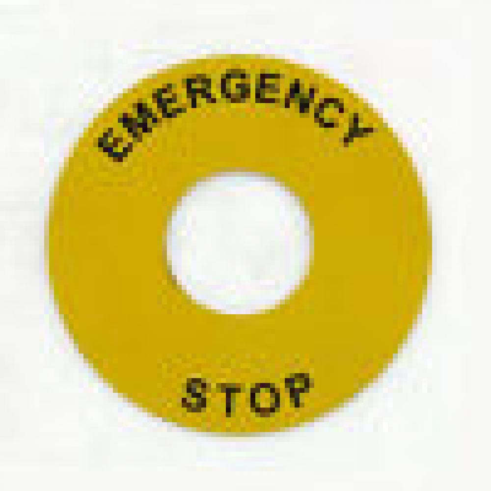 Rnd Legd Plate, 60mm Dia, Al, Emgc Stop<span class=' ItemWarning' style='display:block;'>Item is usually in stock, but we&#39;ll be in touch if there&#39;s a problem<br /></span>