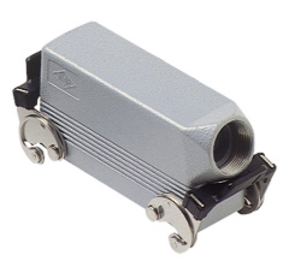 HOOD - 24P+Ground    DOUBLE LEVERS  SIDE ENTRY  HIGH CONSTRUCTION  CABLE GLAND PG 29<span class=' ItemWarning' style='display:block;'>Item is usually in stock, but we&#39;ll be in touch if there&#39;s a problem<br /></span>
