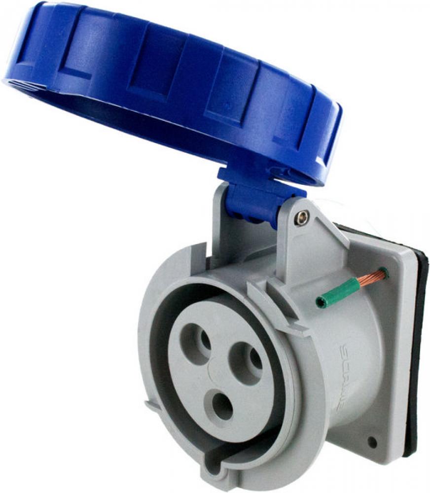IP67 RECEPTACLE 30A  250VAC  2P 3W  WATERTIGHT<span class=' ItemWarning' style='display:block;'>Item is usually in stock, but we&#39;ll be in touch if there&#39;s a problem<br /></span>
