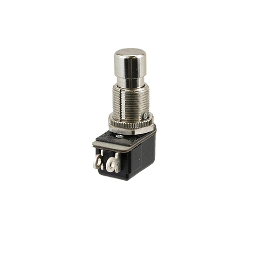 Switch Push Button Off (On) Spst Metal Button 6A<span class=' ItemWarning' style='display:block;'>Item is usually in stock, but we&#39;ll be in touch if there&#39;s a problem<br /></span>