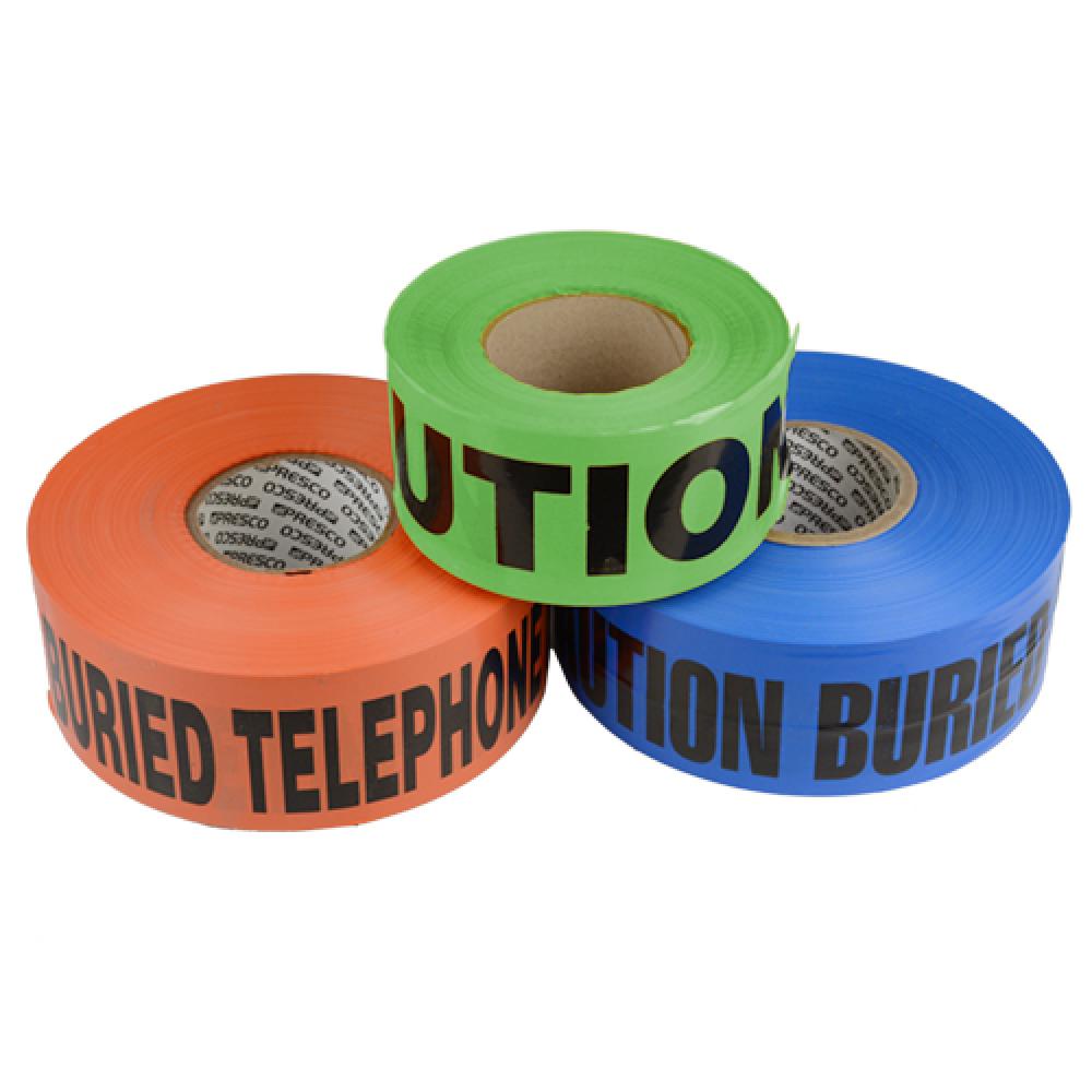 CAUTION TAPE ORANGE - BURIED GAS LINE BELOW<span class=' ItemWarning' style='display:block;'>Item is usually in stock, but we&#39;ll be in touch if there&#39;s a problem<br /></span>