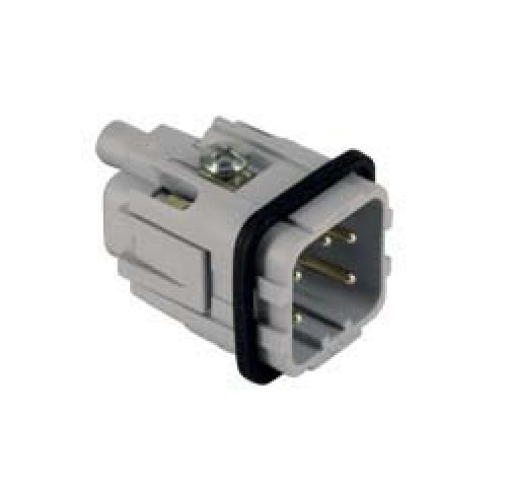 MALE INSERT - 4P+Ground  10A MAX - 250V  WHITE<span class=' ItemWarning' style='display:block;'>Item is usually in stock, but we&#39;ll be in touch if there&#39;s a problem<br /></span>