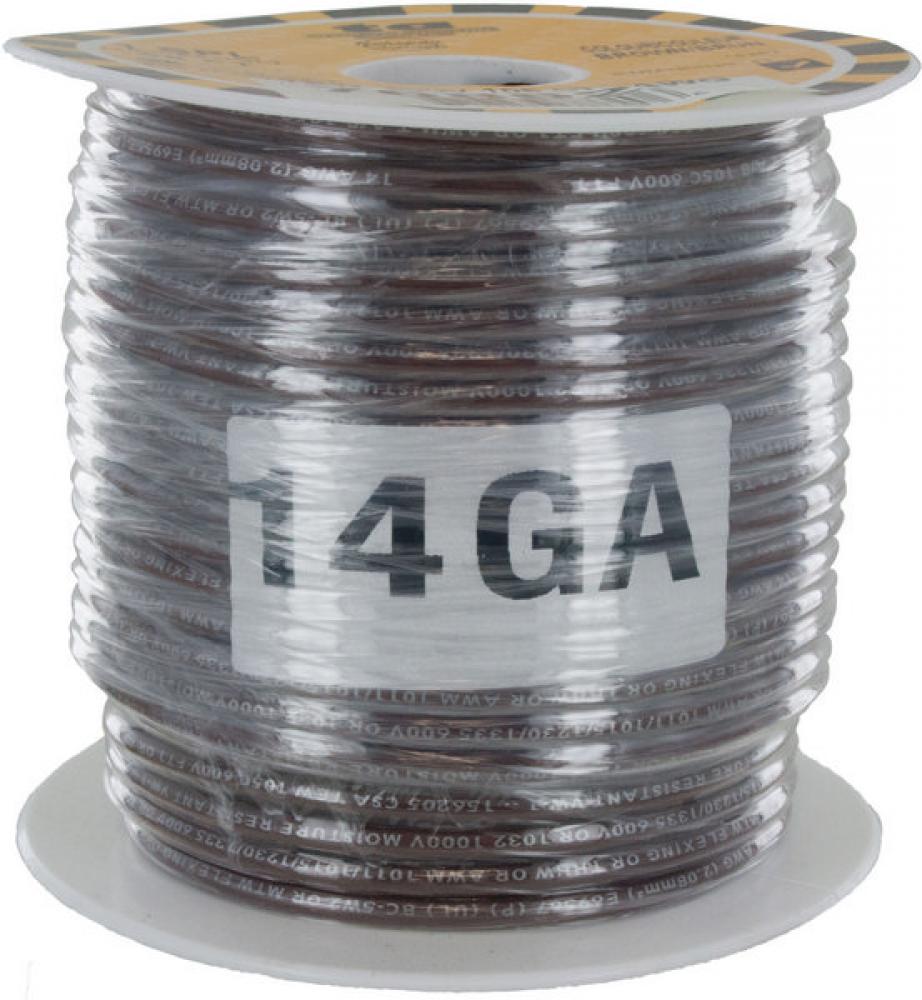 WIRE TEW 14GA BROWN 30M 98FT<span class=' ItemWarning' style='display:block;'>Item is usually in stock, but we&#39;ll be in touch if there&#39;s a problem<br /></span>