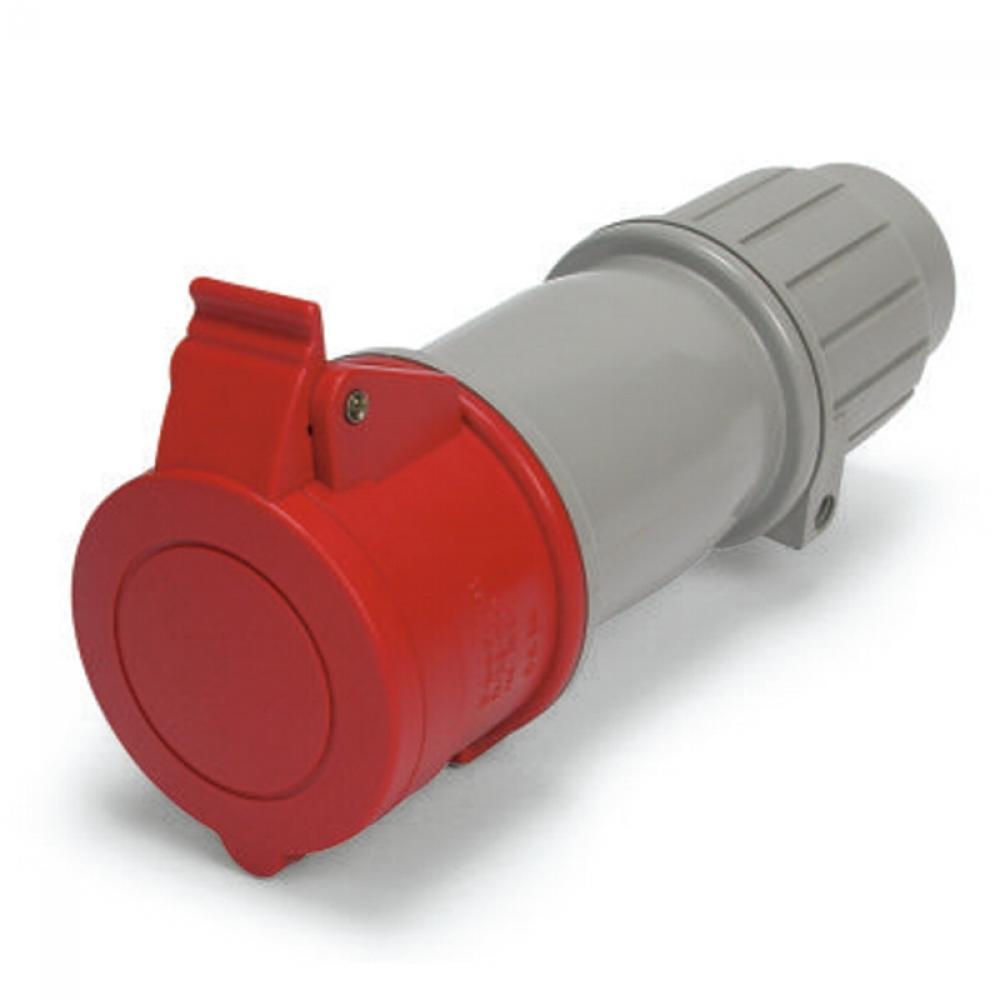 IP44 CONNECTOR 20A  480VAC  2P 3W  SPLASHPROOF<span class=' ItemWarning' style='display:block;'>Item is usually in stock, but we&#39;ll be in touch if there&#39;s a problem<br /></span>