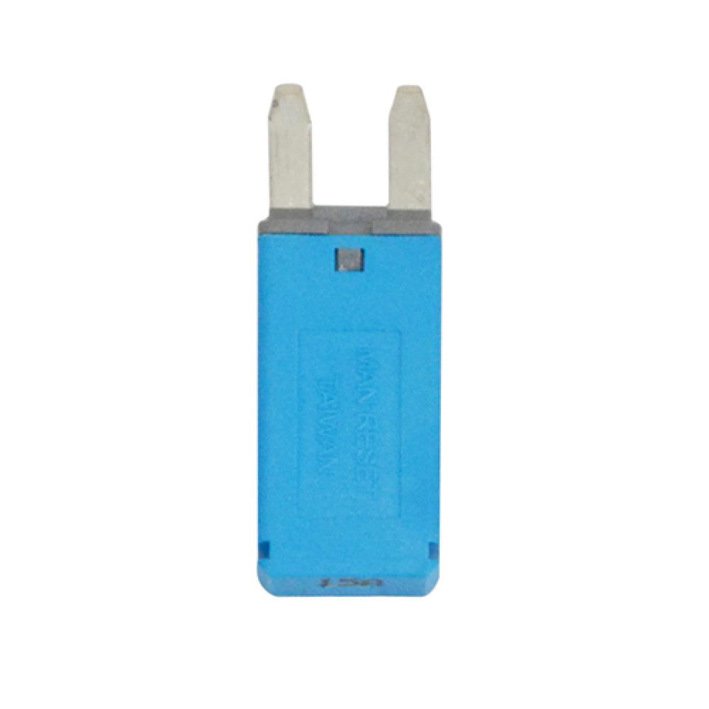 CIRCUIT BREAKER AUTO RESET MINI BLADE 15A BLUE<span class=' ItemWarning' style='display:block;'>Item is usually in stock, but we&#39;ll be in touch if there&#39;s a problem<br /></span>