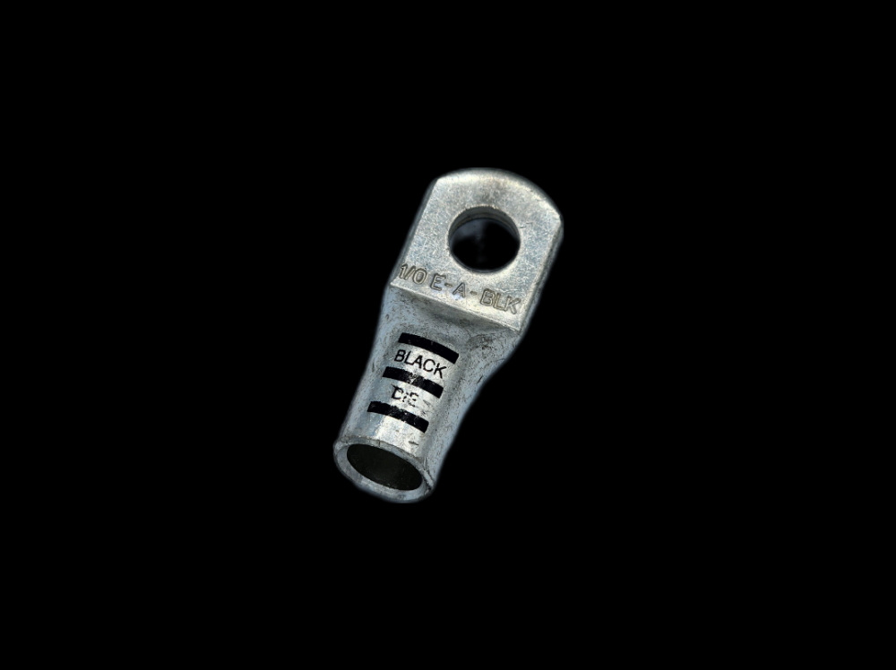 LUG HEFTY TIN PLTD COPP STR 1/0GA BLK 3/8 25PK<span class=' ItemWarning' style='display:block;'>Item is usually in stock, but we&#39;ll be in touch if there&#39;s a problem<br /></span>