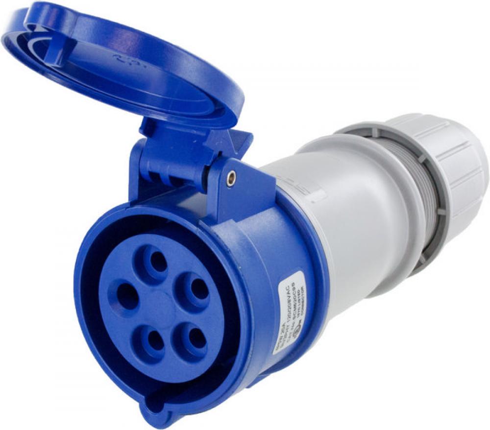 IP44 CONNECTOR 20A  3phase delta 120/208VAC  4P 5W  SPLASHPROOF<span class=' ItemWarning' style='display:block;'>Item is usually in stock, but we&#39;ll be in touch if there&#39;s a problem<br /></span>