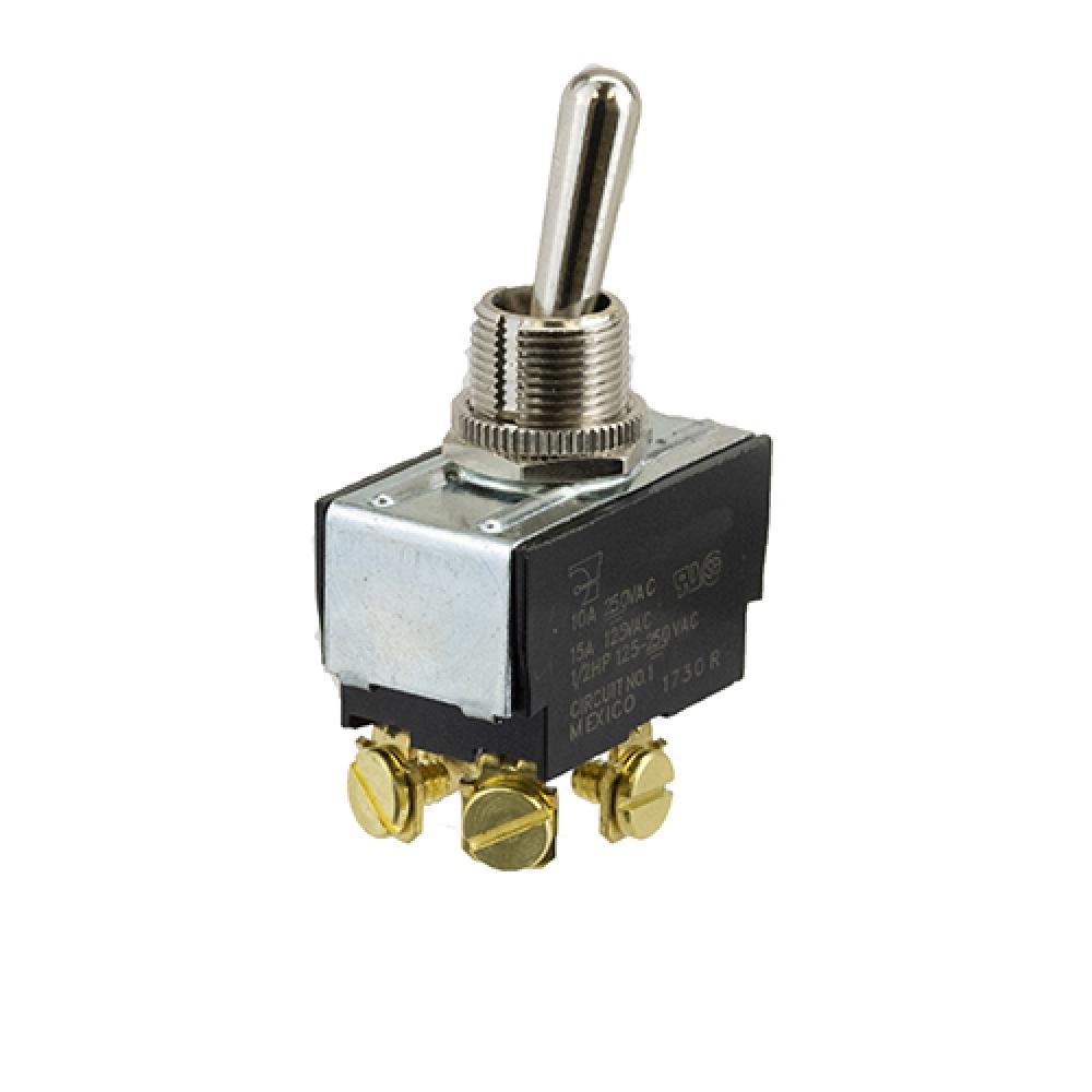 Switch Toggle On Off Bat Toggle Screw 15A<span class=' ItemWarning' style='display:block;'>Item is usually in stock, but we&#39;ll be in touch if there&#39;s a problem<br /></span>