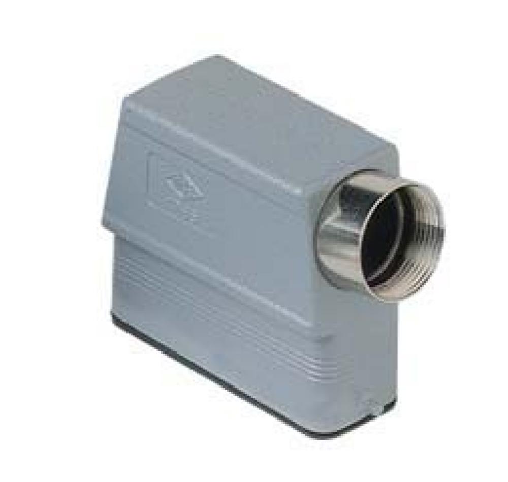 HOOD - 16P+Ground    TWO PEGS  SIDE ENTRY  HIGH CONSTRUCTION  CABLE GLAND PG 21<span class=' ItemWarning' style='display:block;'>Item is usually in stock, but we&#39;ll be in touch if there&#39;s a problem<br /></span>
