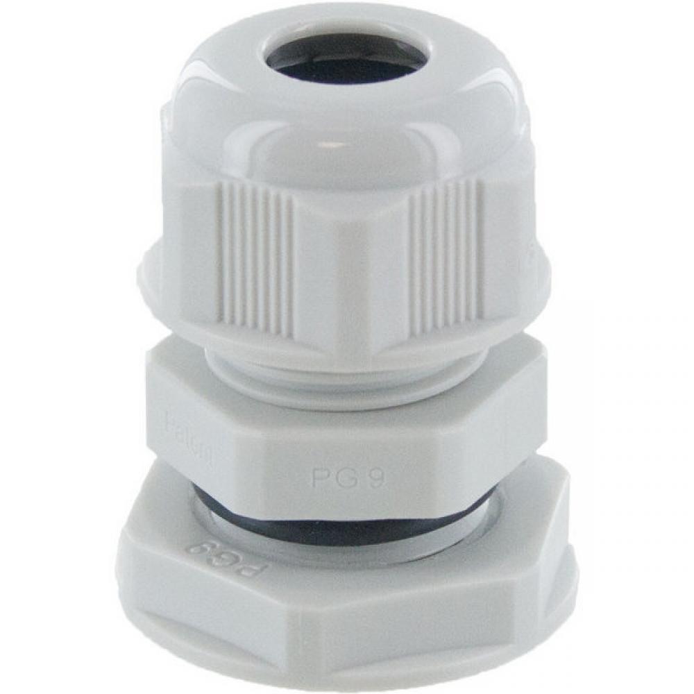 DOME CONN Pg9  .15-.32in  GREY c/w O-ring and locknut<span class=' ItemWarning' style='display:block;'>Item is usually in stock, but we&#39;ll be in touch if there&#39;s a problem<br /></span>