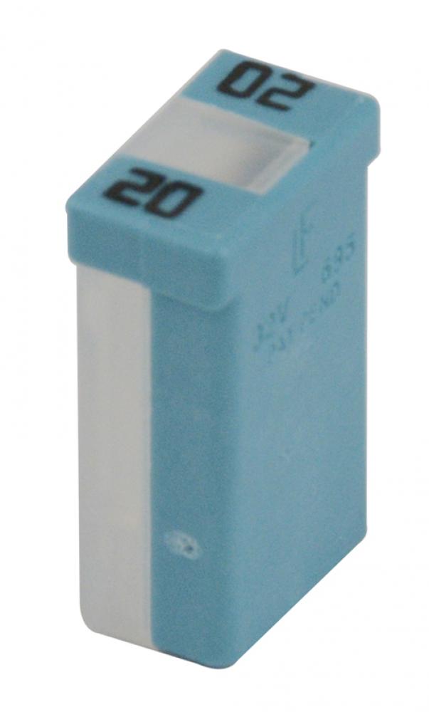 FUSE FEMALE LINK &#39;M&#39;-TYPE 20A LIGHT BLUE NON-SLOTTED<span class=' ItemWarning' style='display:block;'>Item is usually in stock, but we&#39;ll be in touch if there&#39;s a problem<br /></span>