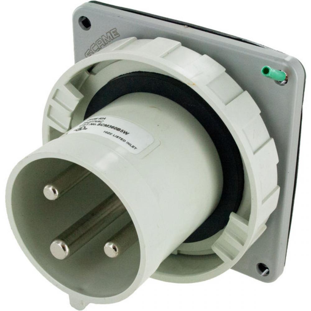 IP67 INLET 60A  277VAC  2P 3W  WATERTIGHT<span class=' ItemWarning' style='display:block;'>Item is usually in stock, but we&#39;ll be in touch if there&#39;s a problem<br /></span>
