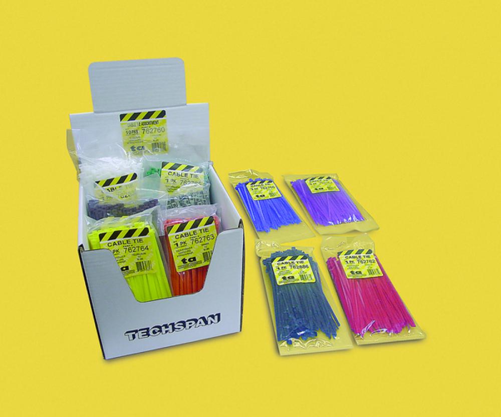 CABLE TIE  COLOUR ASSORTMENT 10 X 100PKS<span class=' ItemWarning' style='display:block;'>Item is usually in stock, but we&#39;ll be in touch if there&#39;s a problem<br /></span>
