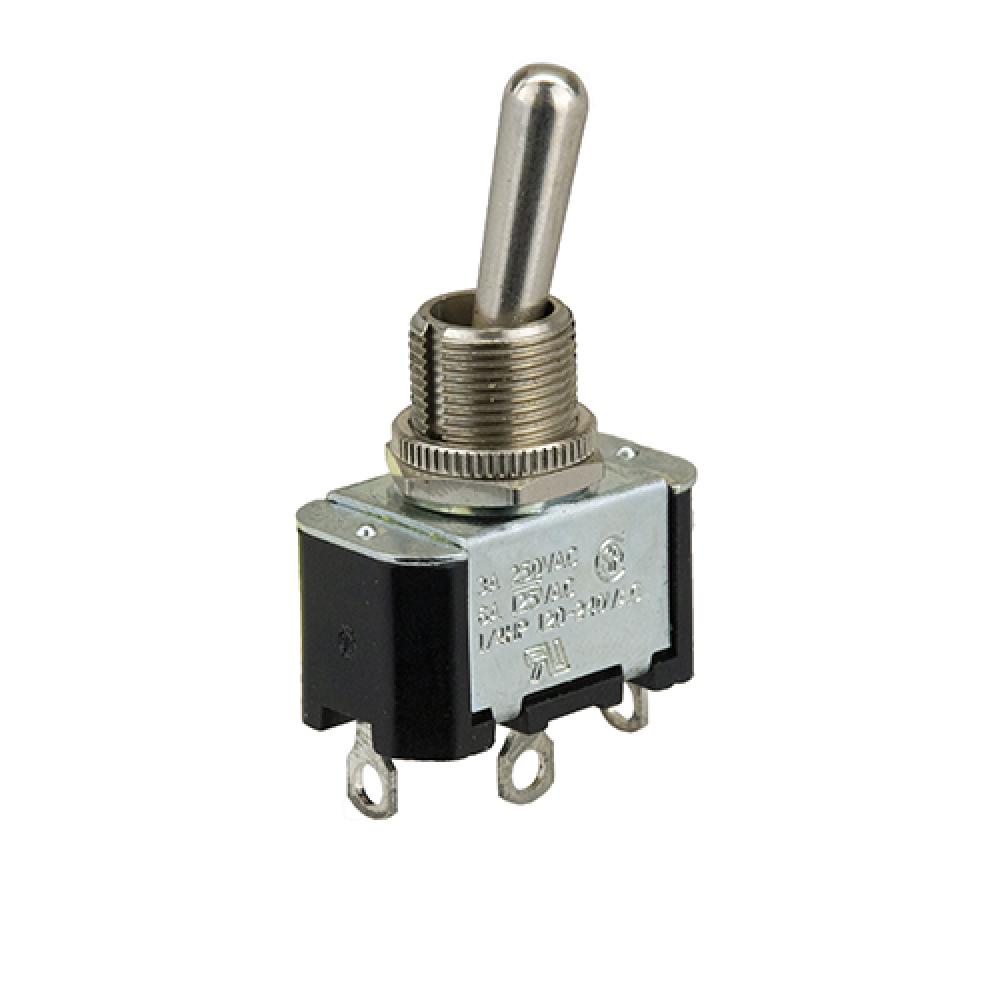 Switch Toggle On Off (On) Spdt Bat Toggle Solder 20A<span class=' ItemWarning' style='display:block;'>Item is usually in stock, but we&#39;ll be in touch if there&#39;s a problem<br /></span>