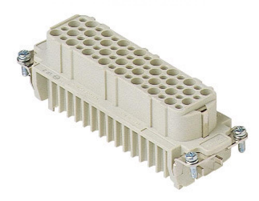 FEMALE INSERT - 64P+Ground  10A MAX - 250V  CRIMP TERMINAL<span class=' ItemWarning' style='display:block;'>Item is usually in stock, but we&#39;ll be in touch if there&#39;s a problem<br /></span>