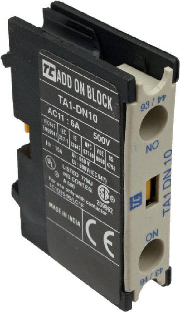 1 x N/O Aux. Contact<span class=' ItemWarning' style='display:block;'>Item is usually in stock, but we&#39;ll be in touch if there&#39;s a problem<br /></span>
