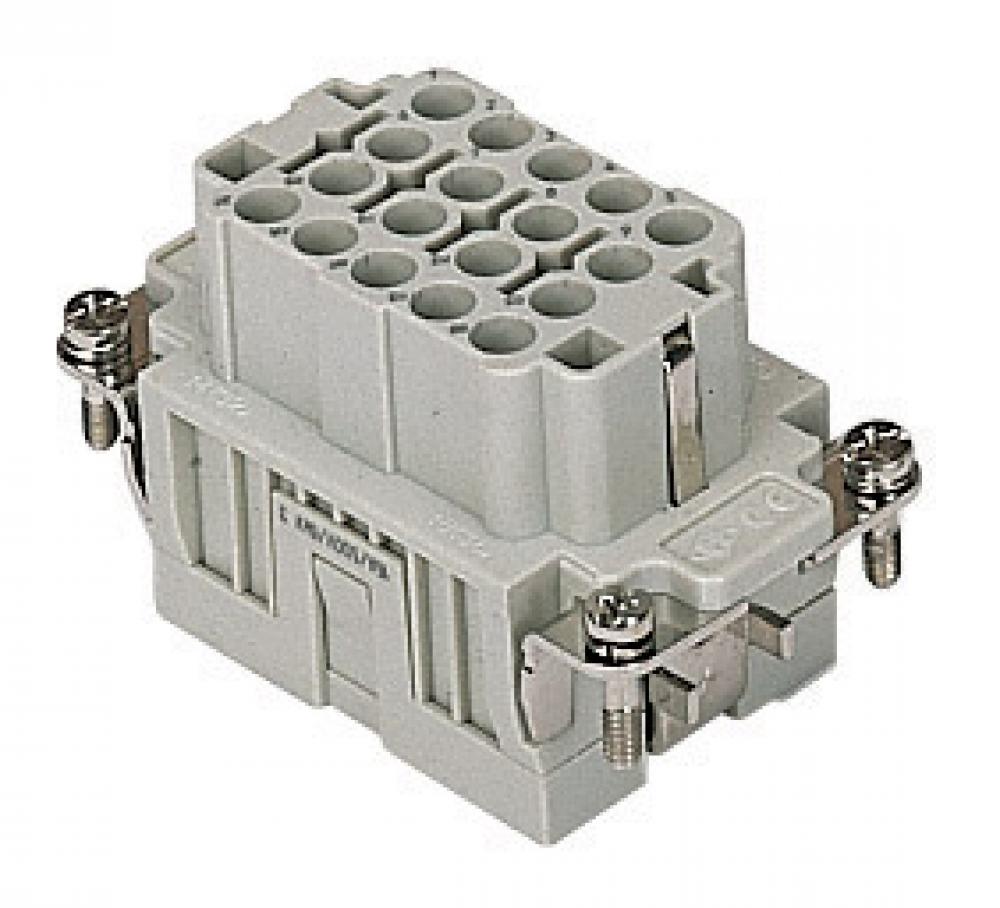 FEMALE INSERT - 18P+Ground  16A MAX - 600V  HIGH DENSITY CRIMP TERMINATION<span class=' ItemWarning' style='display:block;'>Item is usually in stock, but we&#39;ll be in touch if there&#39;s a problem<br /></span>