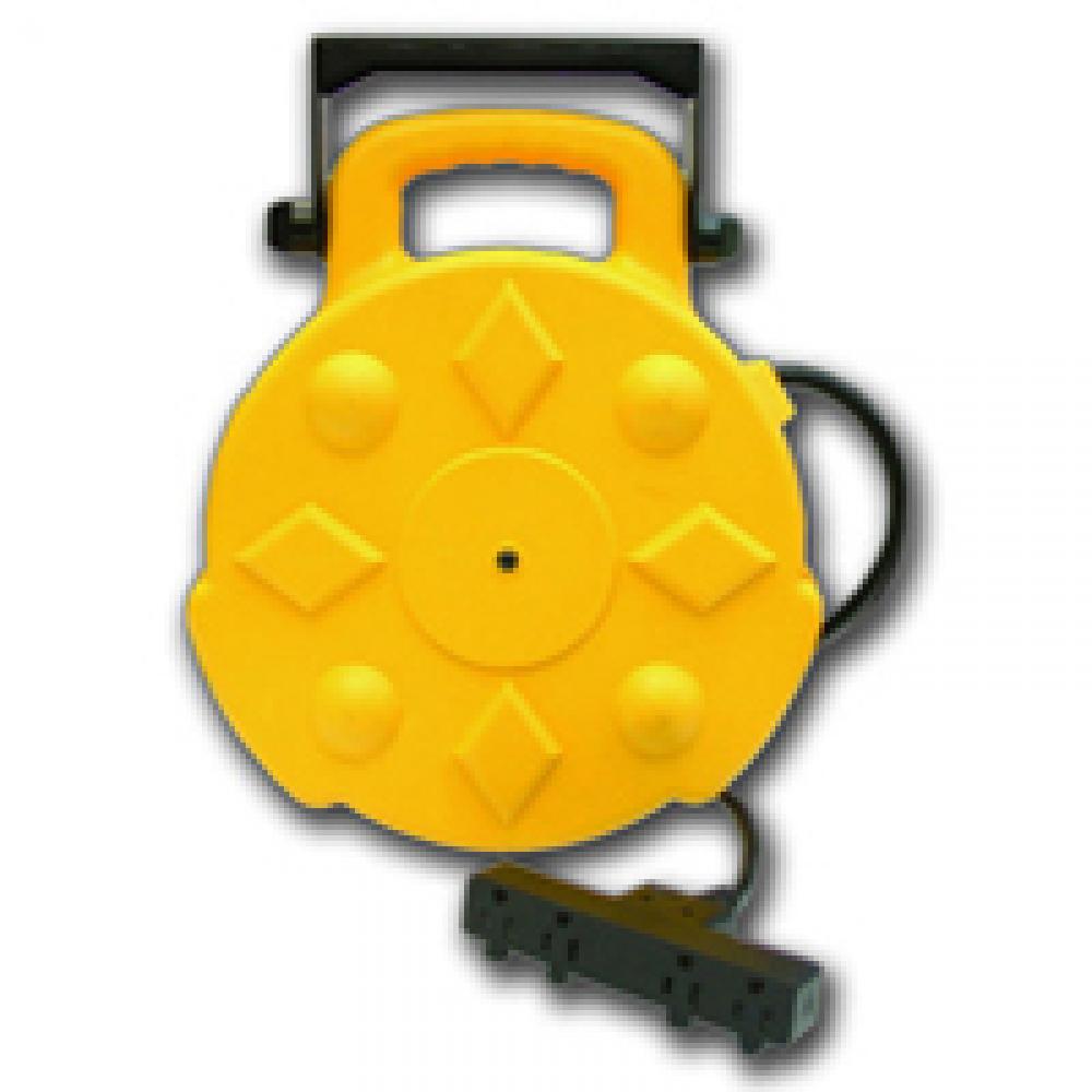 50ft Retractable Polymer Cord Reel w/4 Outlets - 15amp<span class=' ItemWarning' style='display:block;'>Item is usually in stock, but we&#39;ll be in touch if there&#39;s a problem<br /></span>