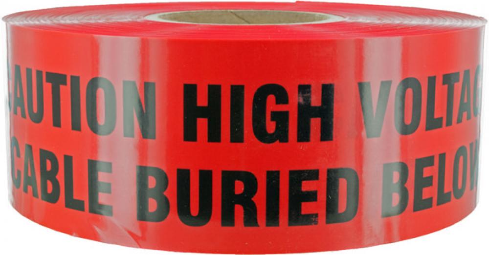 CAUTION Buried high volt.. 3Inchx1000FT Red<span class=' ItemWarning' style='display:block;'>Item is usually in stock, but we&#39;ll be in touch if there&#39;s a problem<br /></span>