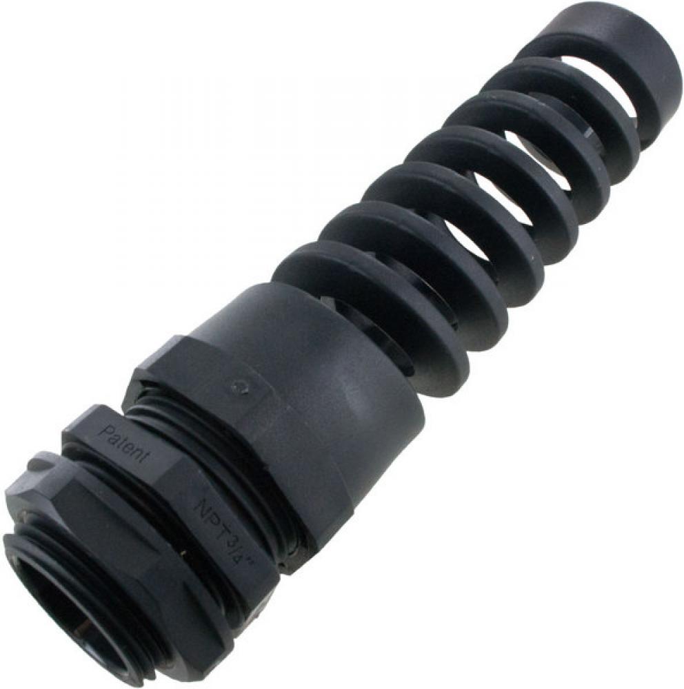 FLEX CONN .750in NPT  .51-.71in  BLACK c/w O-ring and locknut<span class=' ItemWarning' style='display:block;'>Item is usually in stock, but we&#39;ll be in touch if there&#39;s a problem<br /></span>