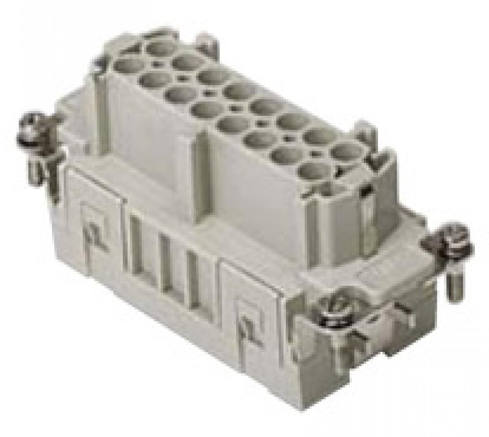 FEMALE INSERT - 16P 17-32+Ground  16A MAX - 600V  CAGE CLAMP<span class=' ItemWarning' style='display:block;'>Item is usually in stock, but we&#39;ll be in touch if there&#39;s a problem<br /></span>
