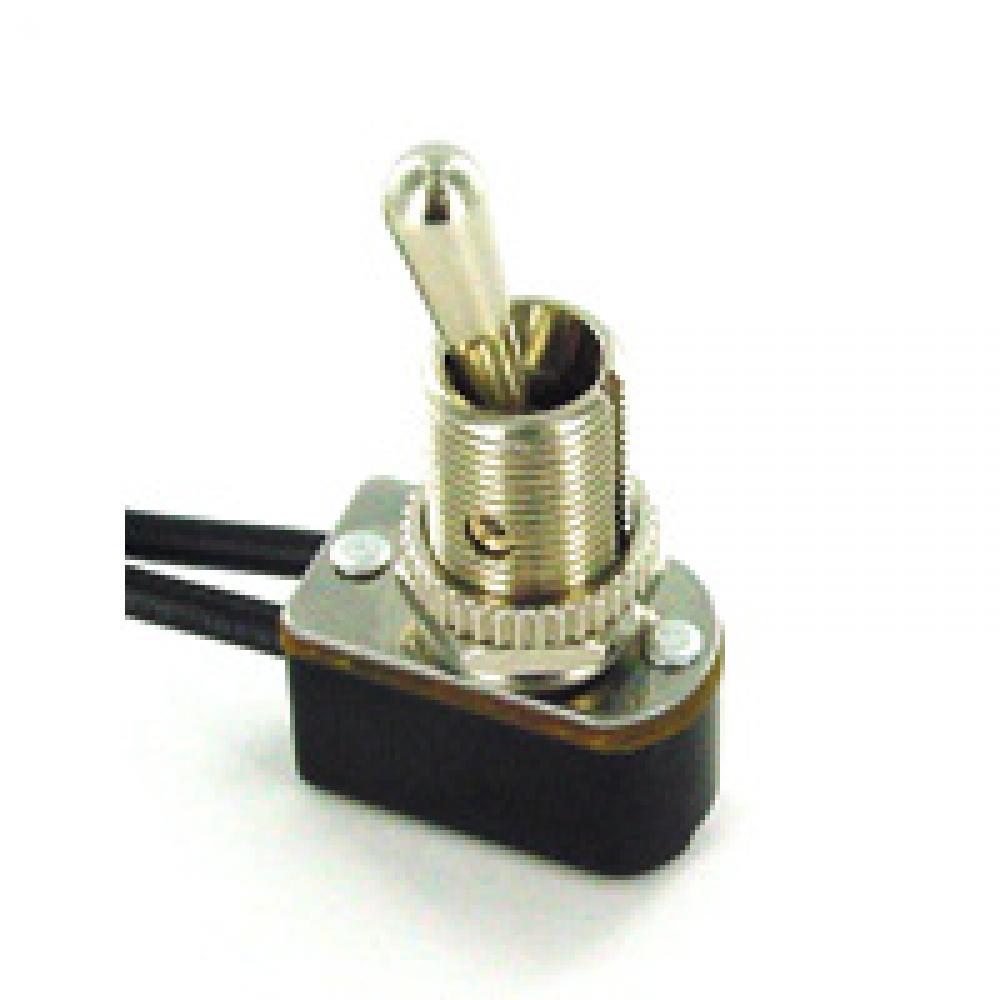 Switch Toggle SPST Wire 6A 125V Metal Bat<span class=' ItemWarning' style='display:block;'>Item is usually in stock, but we&#39;ll be in touch if there&#39;s a problem<br /></span>
