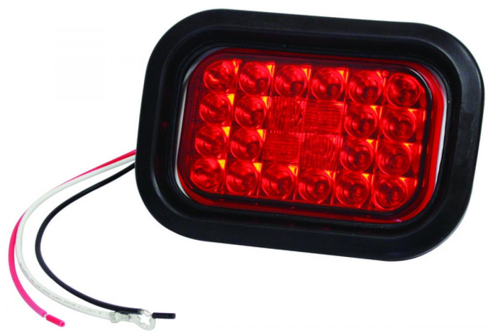 LED SLD S/T/T RED [24-DIODE] RECT W/GR&PGTL KIT<span class=' ItemWarning' style='display:block;'>Item is usually in stock, but we&#39;ll be in touch if there&#39;s a problem<br /></span>