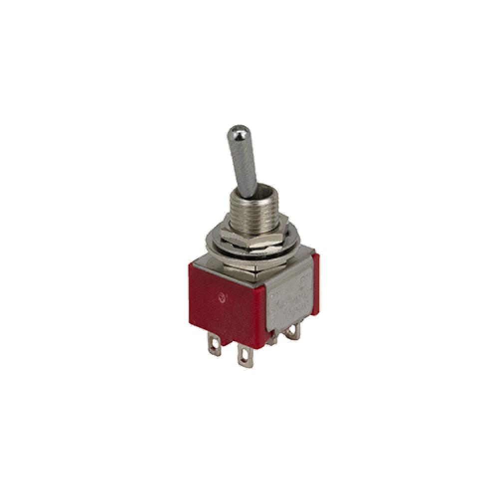 Switch Toggle On On Dpdt Bat Toggle 5A<span class=' ItemWarning' style='display:block;'>Item is usually in stock, but we&#39;ll be in touch if there&#39;s a problem<br /></span>