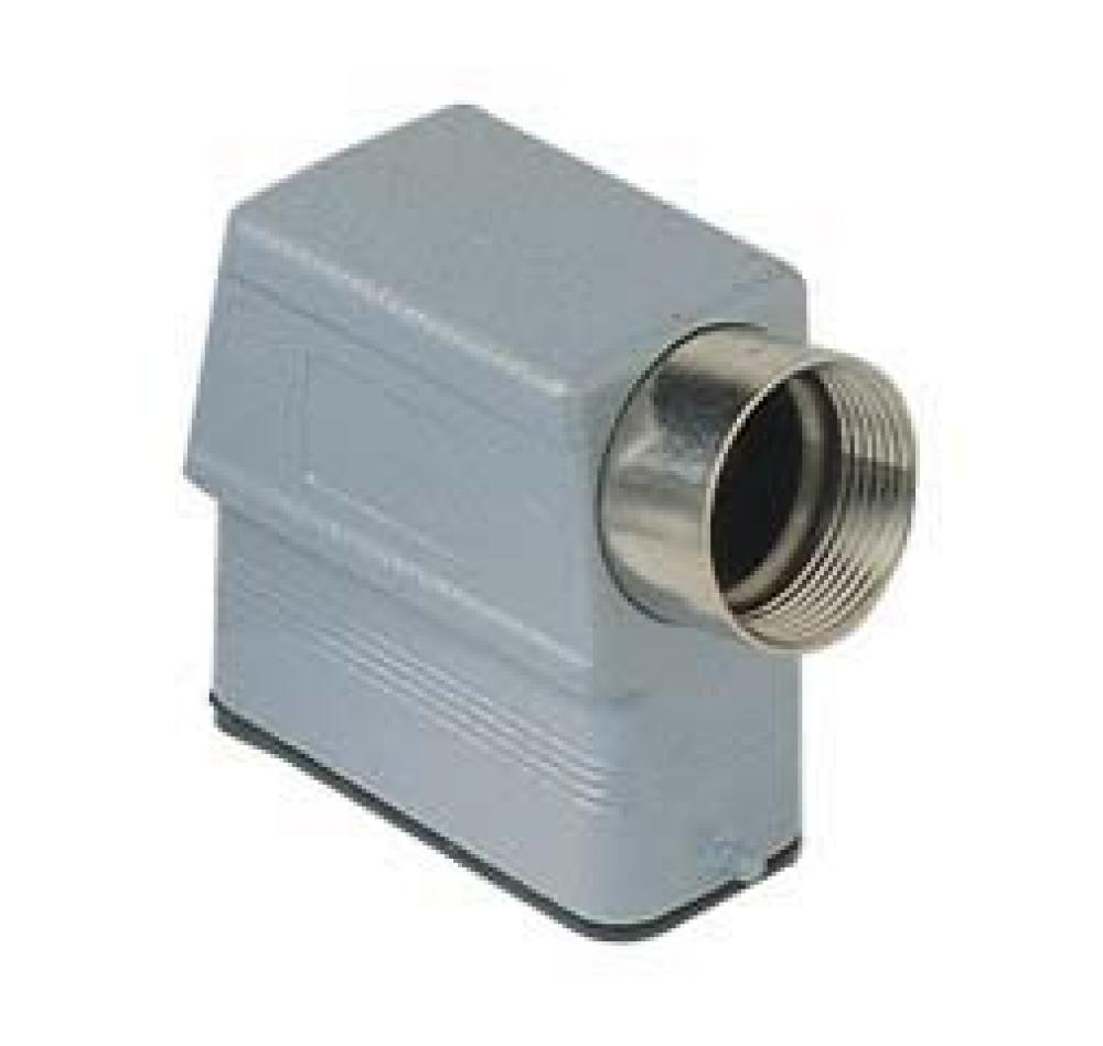 HOOD - 10P+Ground    TWO PEGS  SIDE ENTRY  HIGH CONSTRUCTION  CABLE GLAND NPT 3/4<span class=' ItemWarning' style='display:block;'>Item is usually in stock, but we&#39;ll be in touch if there&#39;s a problem<br /></span>